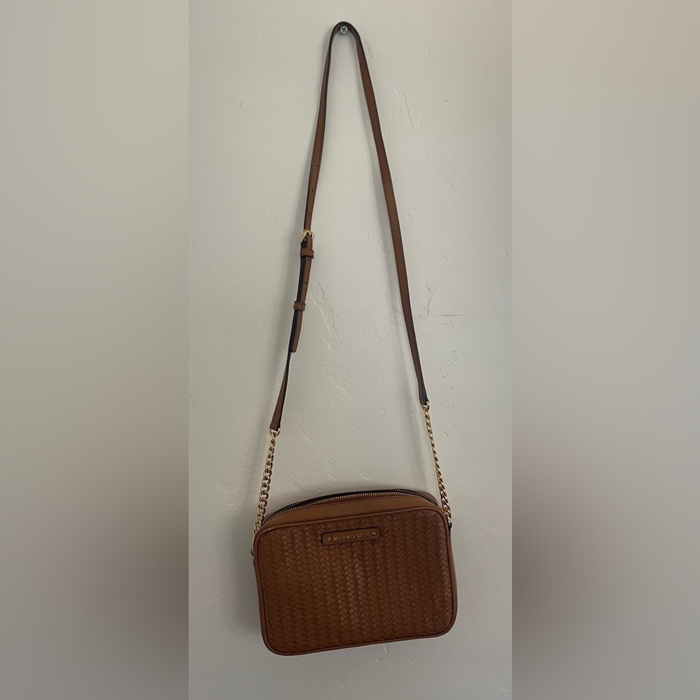 Michael Kors Woven Front Crossbody Bag